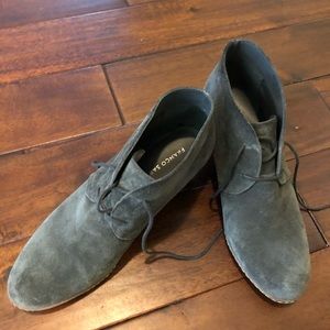 Franco Sarto Suede Booties